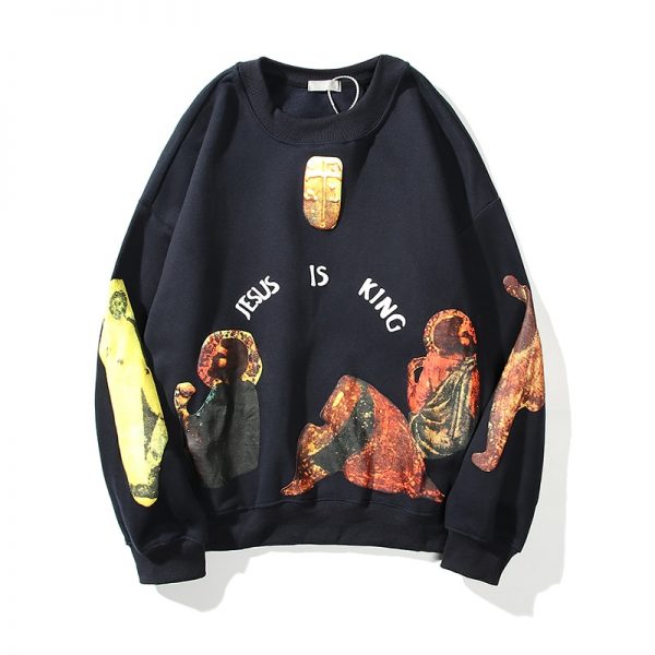 Kanye West JESUS IS KING Fleece Sweatshirt Hoodies KWM1809