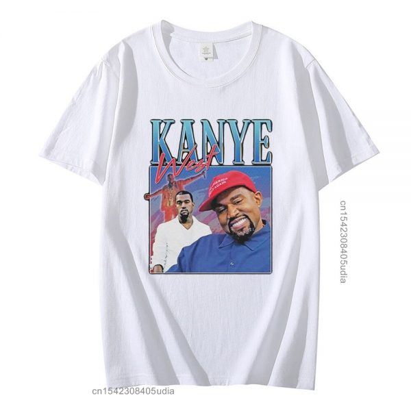 New Hip Hop T Shirt Kanye West 90s Vintage Graphics Tee Shirt for Men Oversize Cotton 1 - Kanye West Shop