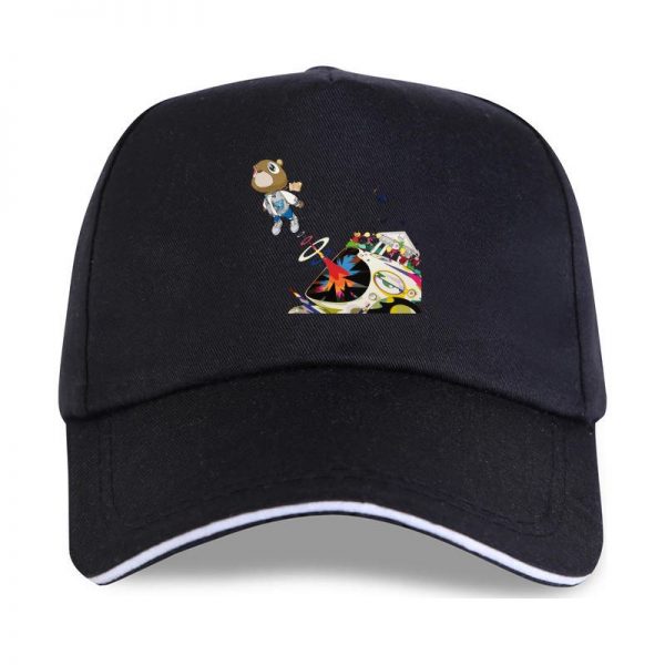 New Neu Kanye West Graduation Album Famous Rapper Men S White Logo Baseball cap S 3Xl - Kanye West Shop